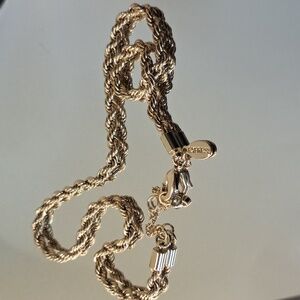 Express Gold Tone Rope Chain